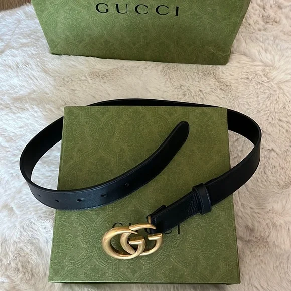 Gucci | Accessories | Black Double G Gucci Belt | Poshmark display picture 1